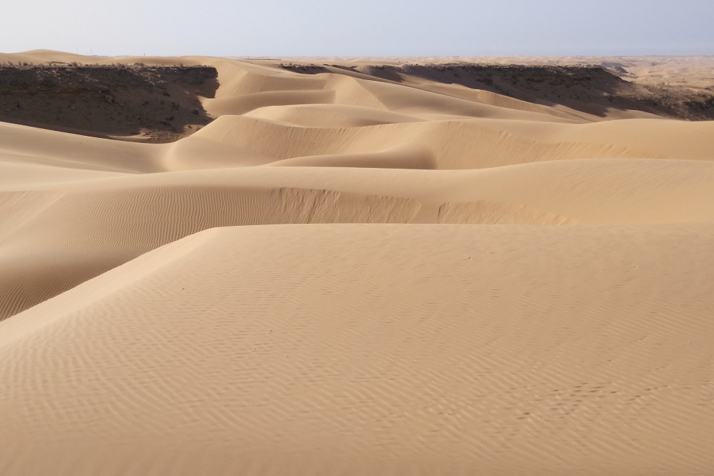 Impresionantes dunas en la laguna de Naila